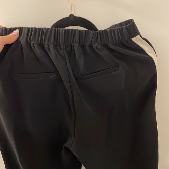 Black dress pants white stripe - Picture 3 of 5